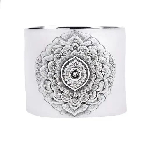 Female Floral Hand Bracelet With Rudraksh And Mahadev