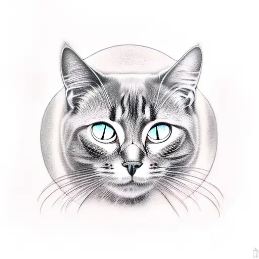 Black Cat And Crescent Moon