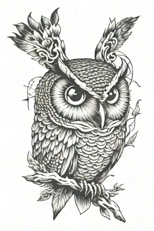Owl & All Seeing Eye