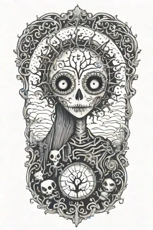 A Sleeve Inspired By Tim Burton