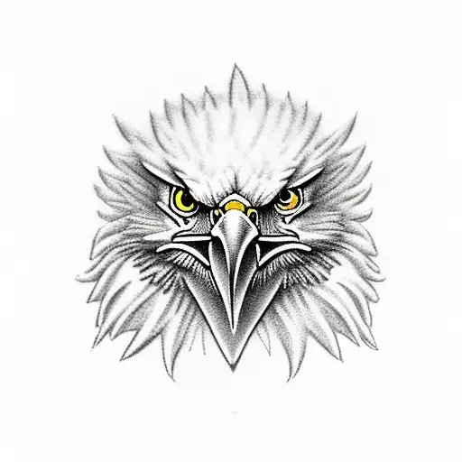 Eagle And Cross On The Forehead