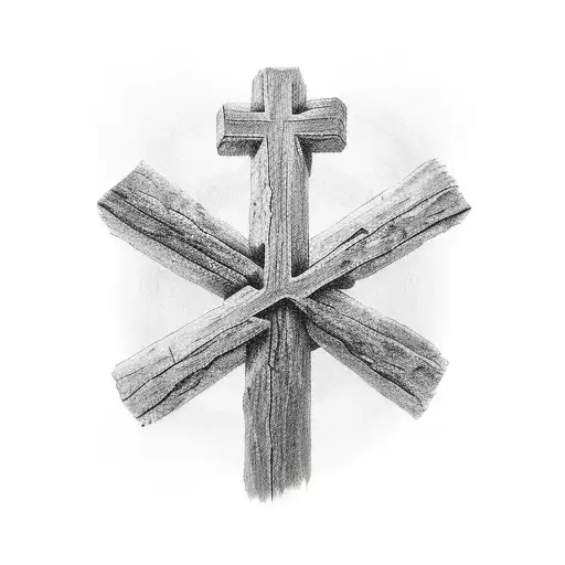3 Crosses On Mountain