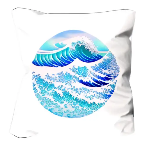 Simple Blue Ocean Wave With Horizon