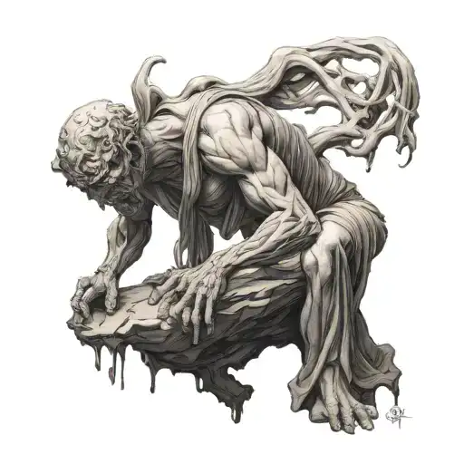 Fear Of The Dark And Statue Full Body Cracke