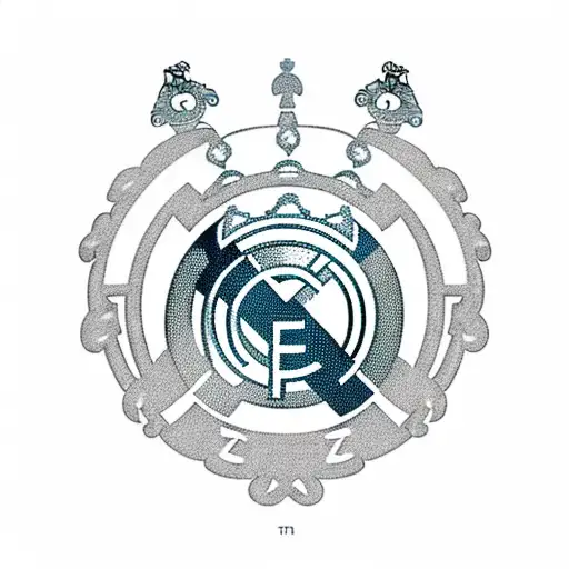 Real Madrid Crest In An Aztec Style