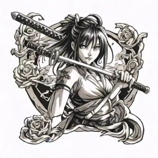 Anime Girl With Katana