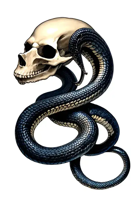 Skull And Snake