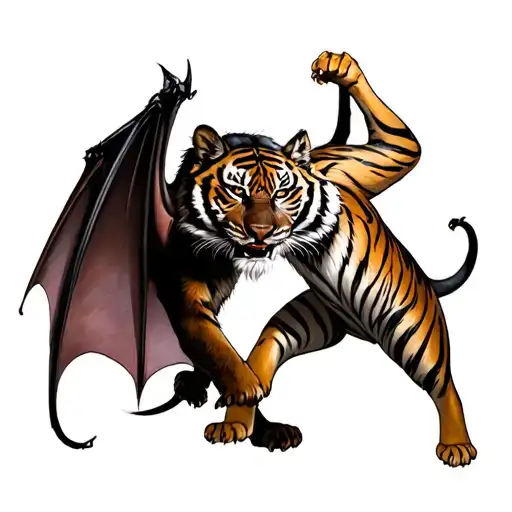 Bat And Tiger Fight Scene