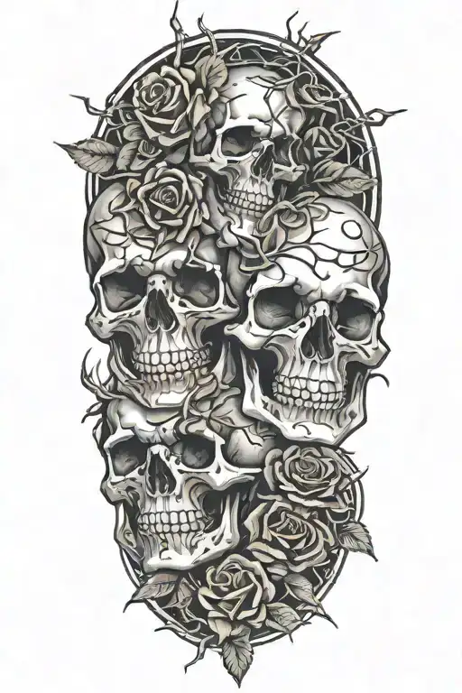 Skulls And Roses And Thorns