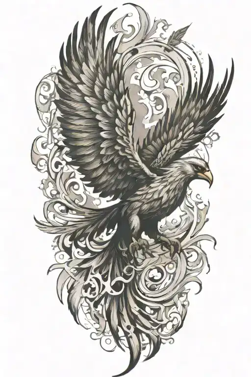 Phoenix Rising From The Ashes