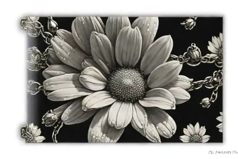 Daisy Cosmos Flower Bracelet