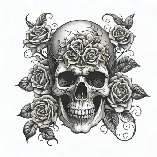 Skull And Roses