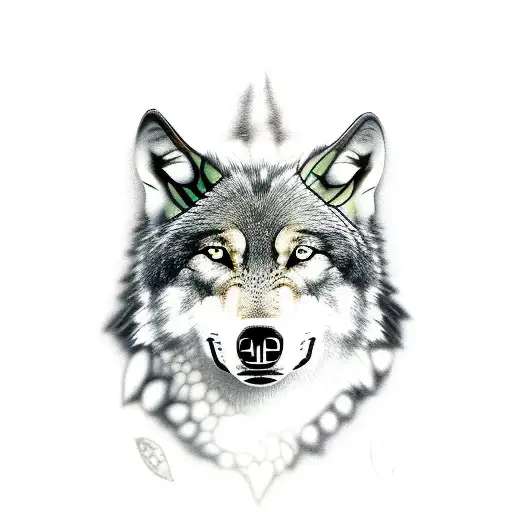 Aggressiver Wolf Und Jaguar