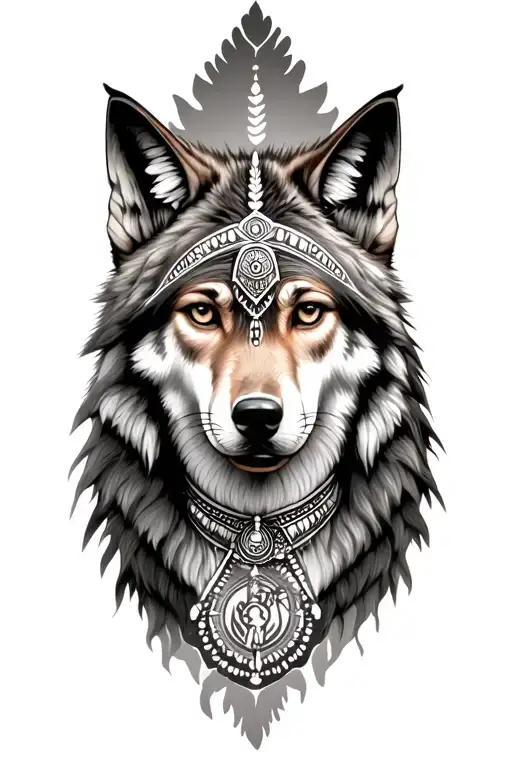 Indian Wolf Mother Mary