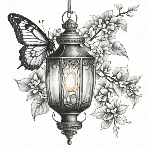 Chinese Lantern Shining Light