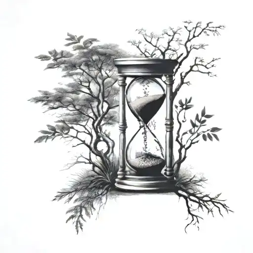 Hourglass And Tree