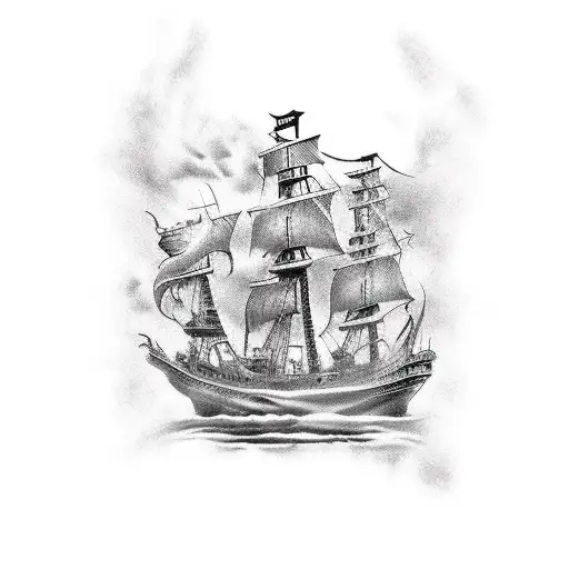 1920 Front Of Pirate Ship