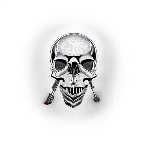 Child Skull Guitar Death Whisky