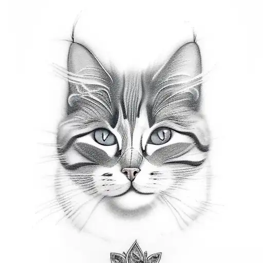 Cat Tail With Different Fur Paterns