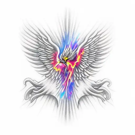 Phoenix Patronus Realism Forearmwith Sharingan Eye
