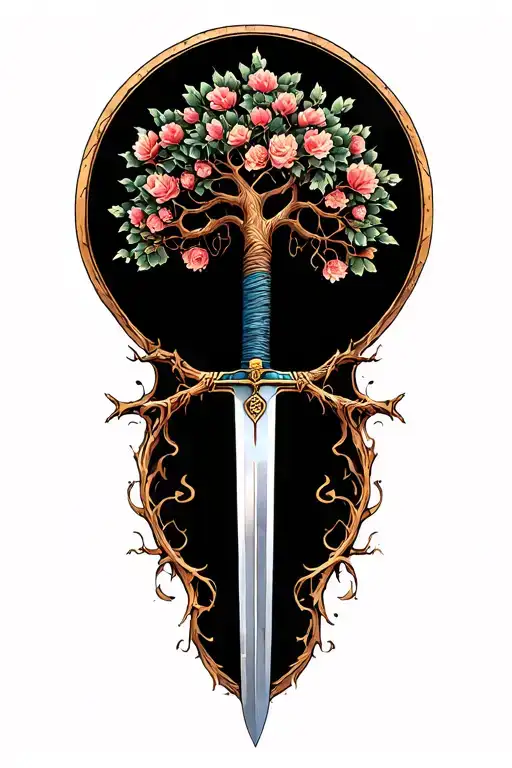 Tree Of Life With Sword