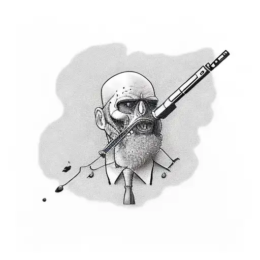 A Man With A Gun And Drugs And The Text Fear No One