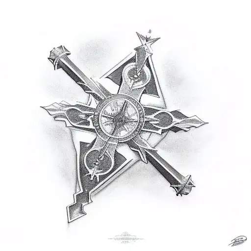 Christian Cross As A Spaceship