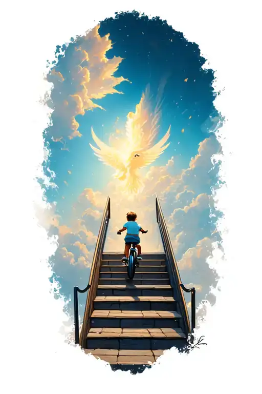 Stairs To Heaven With Toddler Balance Bike