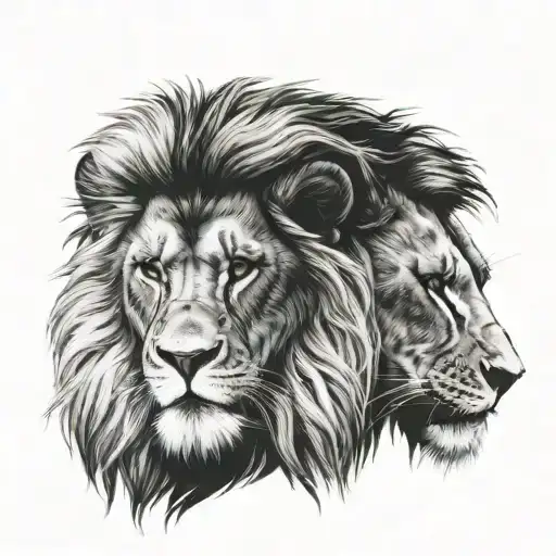 Monkey And Half Lion Head