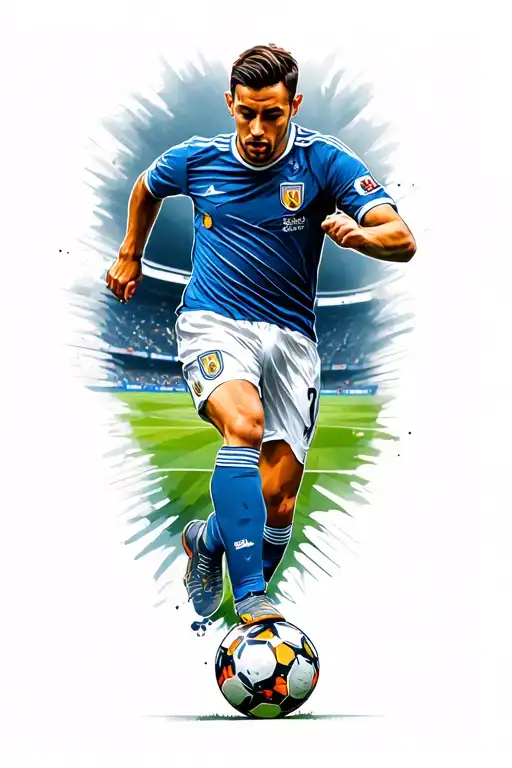 Soccer Player Kicking