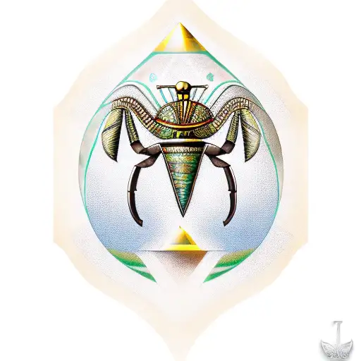 Egyptian Pharo Pyramid Scarab Queen