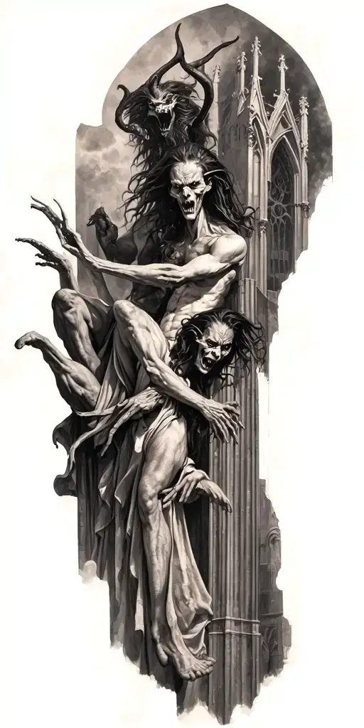 Demons Trapped In A Cathedral Realism