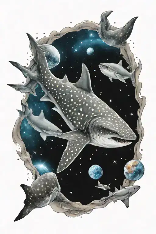 Whale Shark In Space