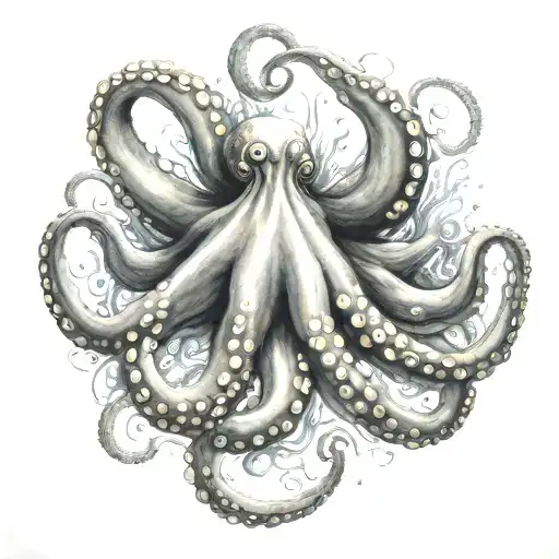 Octopus Gracefully Swimming