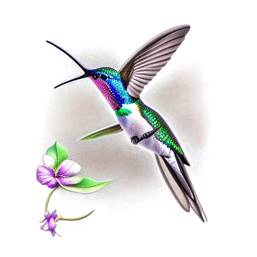 Realistic Hummingbird