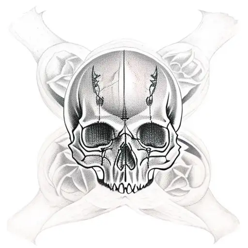 Skull And Bats And Gemini