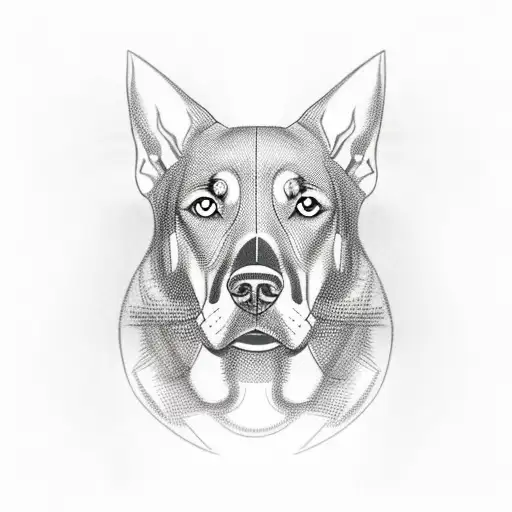 Dobermann Dog With Gangster