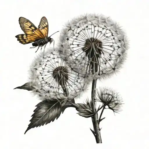 Dandelion Flies Away