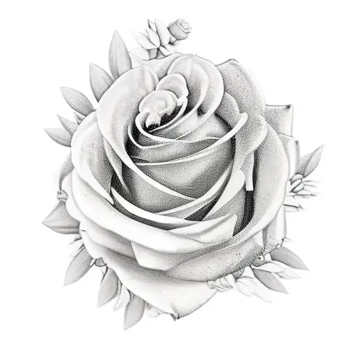 Mixture Of Different Flowers For The Thigh