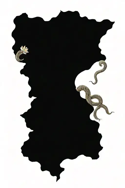 A-scaly-snake-slithers-through-blooming-flower