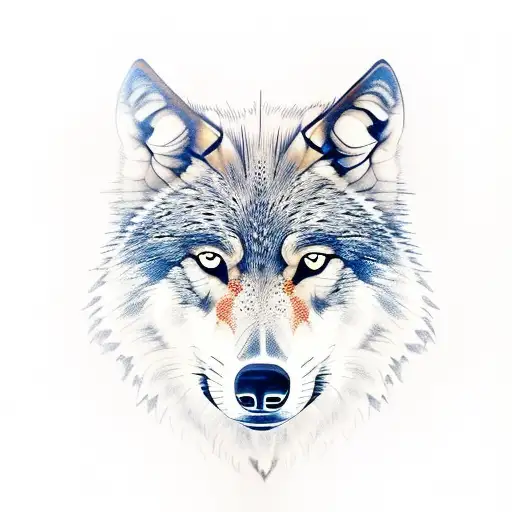 Wolf Looking At Younger Self