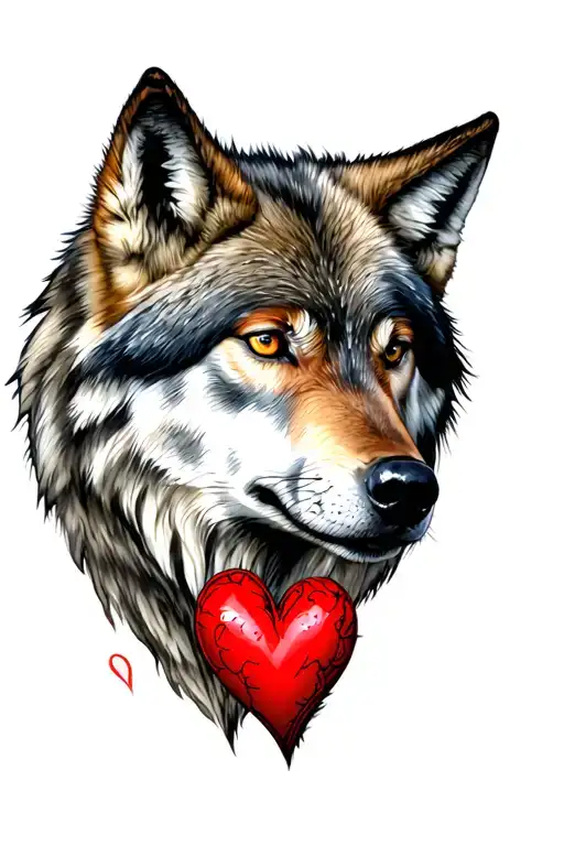 Wolf With Heart