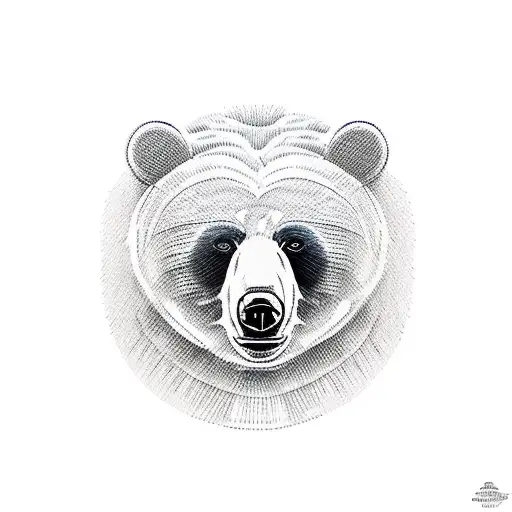 Bear Face And Besr Boddy In The Back