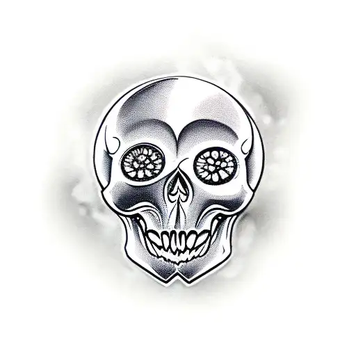 Ghost Skull With Pocket Watch