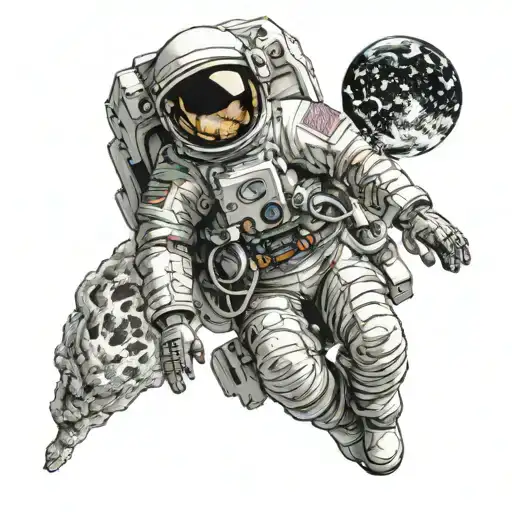 Gelangweilter Astronaut