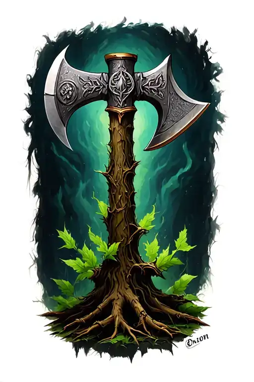 Poison Tree With A Viking Axe Inspired