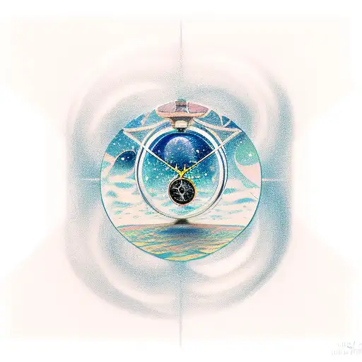 Hourglass In Space Reminding Me To Be Present