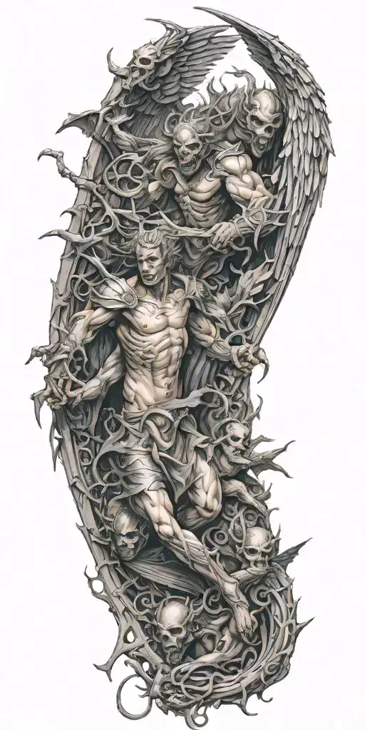 Thorn Angel Fighting Demons