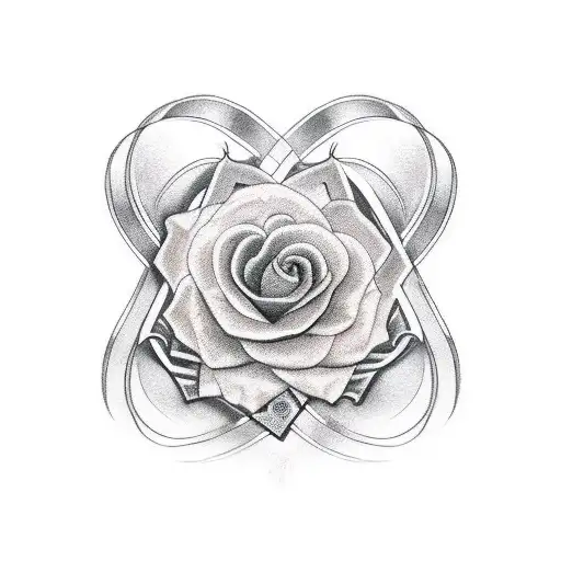 Golden And Grey Cancer Ribbons Mixed