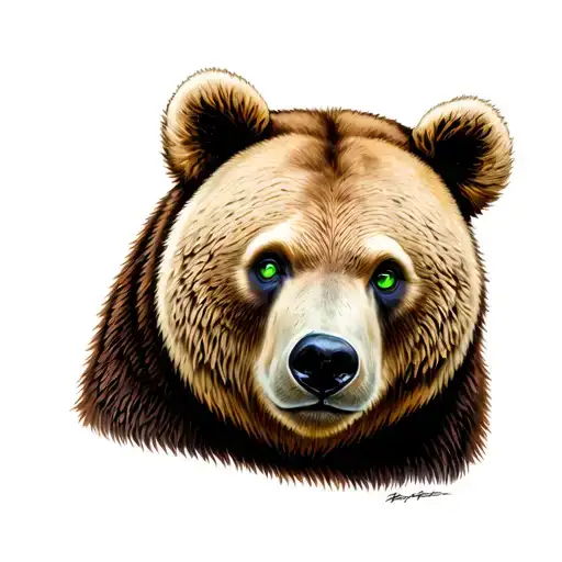 Green Eyed Bear